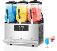 Machine à glace commerciale Slusheis 12L - Machine à boissons Margarita et Smoothie - Broyeur à glace haute performance - Accessoires pour stands de vente