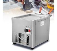 Machine à glace électrique, machine à glace frite commerciale, machine à glace roulée avec compresseur, plaque glace ice roll en acier inoxydable, pour la fabrication de glaces, yaourts glacés