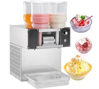 Machine à Glace En Flocon Commerciale, Machine à Râper La Glace électrique De 2000 W Avec Panneau Intelligent, 250 Kg/24h, Broyeur à Vitesse Réglable Avec Quatre Tambours, Pour Camion De Restauration
