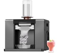 Machine à Glace en Flocons 280W, Machine à Glaçons Pro, 60kg/J, à Air | Machine à Glace Neige, Remplissage Max 750ml, Réserve 0,75kg, Eau Manuelle/Seau/Réservoir, Commande Tactile(black)