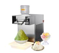 Machine à glace en forme de flocon de neige, machine à glace commerciale en acier inoxydable, machine à écraser la glace, 60 kg/120 kg/180 kg/jour, rasoir à cône de neige refroidissant à l'air pour la