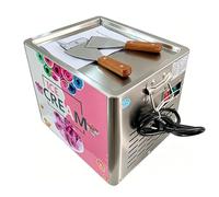 Machine à Glace en Rouleaux en Acier Inoxydable avec Plaque Froide de 30×24 cm & 2 Racloirs, pour Fried Yogurt et Glace en Rouleaux - pour les Desserts Glacés DIY, Soft Serve et Sorbet