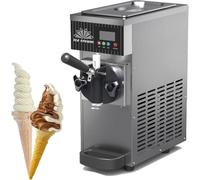 Machine À Glace Italienne, Machine À Soft Ice, Professionnelle Et Comptoir, Rendement 4-5 Kg/h, Maison Et Café, Réservoir 2,5 L, Cylindre 1 L, Pré-Refroidissement, Écran LCD