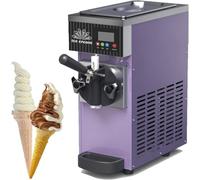 Machine À Glace Italienne, Machine À Soft Ice, Professionnelle Et Comptoir, Rendement 4-5 Kg/h, Maison Et Café, Réservoir 2,5 L, Cylindre 1 L, Pré-Refroidissement, Écran LCD