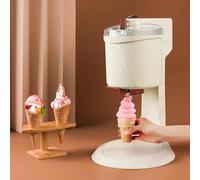 Machine À Glace Italienne Pour La Maison, Capacité 1 Litre, Machine Automatique Compacte, Mélangeur À Double Pale, Pour La Préparation De Desserts Glacés Aux Fruits