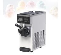Machine à Glace Italienne-Puissance 450W-Machine à Glace Professionnelle,Usage Café-Snack-Restaurant-Food Truck,Appareil à Frozen Yogurt-Rendement Élevé 4.5kg par Heure(White)
