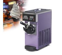 Machine à Glace Italienne, Rendement 4-8 Kg/H, 450 W/750 W, Machine à Glace Commerciale Avec Distributeur à Trémie 3,5 L, Nettoyage Automatique, Pré-Refroidissement,Purple-450W