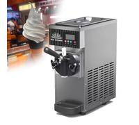 Machine à Glace Italienne, Rendement 4-8 Kg/H, 450 W/750 W, Machine à Glace Commerciale Avec Distributeur à Trémie 3,5 L, Nettoyage Automatique, Pré-Refroidissement,Grey-450W