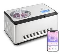 Klarstein Sorbetière Dolce Bacio Smart – 2 L, contrôle par app, acier inoxydable, argent