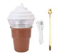 Machine À Glace Maison DIY, Fabricant de Glaces et Sorbets, Matériel ABS PP, Alimentation USB 5V - Simple À Utiliser, Sécurisée, Idéale Pour Débutants Et Familles