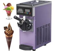 Machine à glace molle de comptoir pour restaurants et pâtisseries | Rendement de 4 à 5 kg/h, modèle mono-arôme, avec écran LCD, adapté à un usage commercial