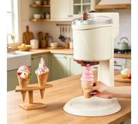 Machine À Glace Molle, Mini-machine Automatique De 1 L, Mélange À Double Pale Simulant Le Brassage Manuel, Fente De Fixation Interne À Encliquetage, Pour Restaurants