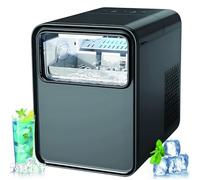 Machine à Glace Nugget de Comptoir 1,5L, Machine à Glaçons Compacte, 12kg/26lb/Jour, Glace Prête en 6 Min, Deux Tailles de Glaçons, Auto-Nettoyante pour Maison, Bureau, Camping-Car & Bar