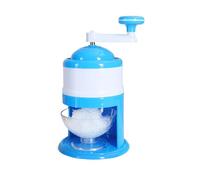 Machine à glace pilée et granités à manivelle, broyeur à glace portable, mini-machine à glace, sans BPA (Bleu)
