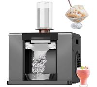 Machine à Glace pilée pour granités et Smoothies, Machine à Glace pilée électrique, capacité de 60 kg/Jour, Convient aux Food Trucks, Restaurants et particuliers.