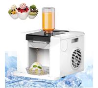 Machine à Glace Pilée Professionnelle, Nettoyage Automatique Par Simple Pression d'Un Bouton, Machine à Glace Pilée, Production Quotidienne De 60 Kg,White