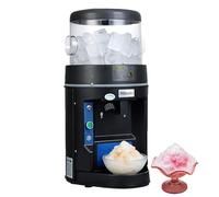 Machine à glace rasée automatique, broyeur à glace électrique, 600 W, 10 kg/min, contrôle de la grossièreté, avant et arrière, drainage arrière pour slushy et smoothie
