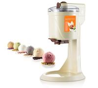 Machine à Glace Soft Pour La Maison, Machine à Yaourt Glacé Soft Serve et Sorbet 1000ml avec Couvercle Amovible, Préparation Rapide(White)