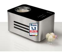 Machine à glace Sommertal ICE1500 Machine à glace 3 en 1, glace au lait & sorbet, machine à glace en acier inoxydable avec fonction de maintien au frais, crème glacée à faire soi-même, 1,5L, 150 W ave