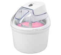 Machine à glace Clatronic ICM 3764 pour crème glacée/sorbet/yaourt glacé/slush, pour la maison, entrepôt frigorifique, ouverture de remplissage, 1500 ml, incl. Suggestions de recettes, blanc