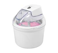Machine à glace Clatronic ICM 3764 pour crème glacée/sorbet/yaourt glacé/slush, pour la maison, entrepôt frigorifique, ouverture de remplissage, 1500 ml, incl. Suggestions de recettes, blanc