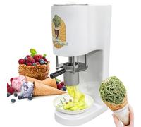 Machine à glace spaghetti multifonction avec 4 moules interchangeables, réservoir 420 ml/acier inoxydable/démarrage 1 bouton, 80 W professionnel pour glaces et magasins de gelée 110 V