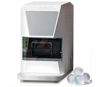 Machine À Glace Sphérique À Whisky, Machine À Boules de Glace Transparentes avec Une Capacité de 42 Sphères Par Jour, Machine À Glaçons de Comptoir Autonettoyante Automatique pour la Maison/bar white