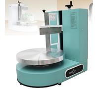 Machine à glacer automatique pour gâteaux, 200W Machine professionnelle à décorer les gâteaux avec raclette graduée et affichage LED, machine à glacer les gâteaux vitesse 60-320 rmp,Green