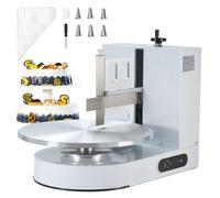 Machine à Glacer les Gâteaux - DUOKU - 4-16 pouces - Crème Lisse - Plateau Tournant - Blanc