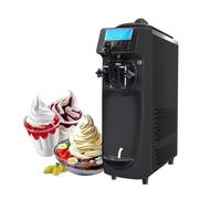Machine À Glaces Molles De Comptoir Pour Usage Commercial Avec Écran Électronique Anglais De 5 Pouces,Machine À Glaces Pour Fruits,Salons De Thé Au Lait,Snacks D'été,Cafés