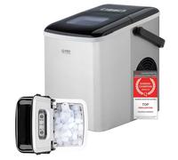 Machine à glaçons - 12 en 24h - 2 tailles de glaçons, Icemaker 120W - 1,8L, Acier inoxydable