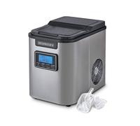 Machine à glaçons 120 W avec 3 tailles de glaçons différentes, 9 min pour 9 glaçons, production de 12 kg de glaçons en 24 heures, fonction d'auto-nettoyage, réservoir d'eau de 2,2 L.