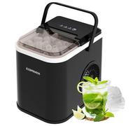 Machine à glaçons, 120W Machine à glaçons Petite, 8 glaçons en 6 minutes, 12kg/24h, Ice Maker avec capteur infrarouge & autonettoyage pour cuisine, bureau, bar et fêtes