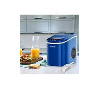 machine à glaçons giantex 12KG/24H bleu, 9 glaçons par 6-13 min avec réservoir 2,2 L bac à glace de 0,7 kg pour maison Bleu
