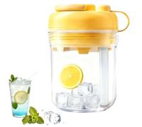 Machine à glaçons 2 en 1, gobelet à glaçons portable en silicone avec paille intégrée, mug de voyage pour café glacé, sans contact et étanche, idéal pour la maison, le bureau et les voyages.