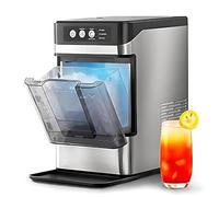 Machine À Glaçons À Croquer De Comptoir Avec Ou Sans Réservoir Amovible De 3 Litres,17 Kg/24 H,Production De Glace Rapide En 5 À 10 Min,Silencieuse,Pour La Maison Et Le Bureau WithoutSideWaterTank