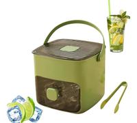 Machine à glaçons à Pression, 48 Compartiments, Bac À Glaçons Pour Congélateur Avec Récipient, avec poignée à dégagement Rapide, réutilisable pour café, Cocktails et jus