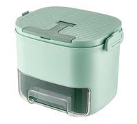 Machine à glaçons avec couvercle à pression facile | Bac glaçons avec couvercle et bac, machine portable 52, tiroir de rangement pression facile pour la maison, le camping, le bar, vert