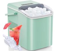Machine à glaçons avec poignée - Portable et autonettoyante, Mini Ice Maker 11 glaçons/min pour retirer facilement les glaçons et l'utiliser n'importe où
