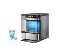 Machine à GlaçOns avec RéServoir De 1,3 L, GlaçOns En GranuléS Souples à MâCher PrêTs En 5 à 10 Minutes pour La Maison, Le Bureau Et Le Bar