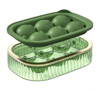 Machine à glaçons compacte et efficace pour créer 6 grandes boules de glace pour boissons, parfait pour les amateurs de whisky et les bars à domicile (vert)