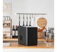 Machine à glaçons COSTWAY 9 glaçons en 6-13min, Ice Maker 12kg 24H, machine à glaçons avec pelle, indicateur LED, réservoir d'eau 1,5L & minuterie, noir