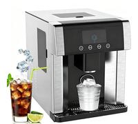 Machine à glaçons de comptoir avec distributeur d'eau, production de 33 lbs/24h, réservoir de 1,8 L, machine à cubes pour la maison, le bureau et le camping-car