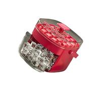 Machine à glaçons double couche avec 48 moules à cavités pour un retrait facile et un stockage des aliments, cubes en ABS pour la maison et la cuisine