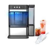 Machine à glaçons électrique portable avec réservoir auto-nettoir 3L, production rapide de 6 minutes, glace de cube croquante douce, appareil de comptoir compact pour la fête de bar de bureau à domici