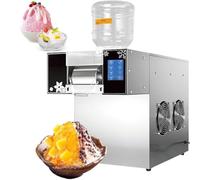 Machine à glaçons en flocon de neige commerciale et broyeur, haute capacité de 264 lb / 24 h, machine à raser automatique pour les food trucks, les restaurants et les magasins de thé au lait