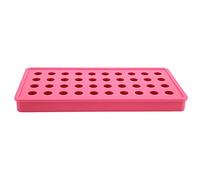 Machine à glaçons en silicone de qualité supérieure.Bac à glaçons à 40 trous pour cocktails, whisky et bière, qualité alimentaire, dégagement facile, utilisation à la maison et au (Rouge Rosé)