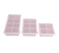 Machine à glaçons en Silicone, plateaux flexibles avec couvercle, moule pour faire soi-même, accessoires de cuisine pour les fêtes familiales, les (Rose)