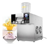 Machine à glaçons flocon de neige, épaisseur de smoothie réglable pour la maison, fêtes, food truck, restaurant, magasins de thé au lait, modèle à écran tactile, modèle intelligent, 60Kg