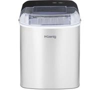 Machine à glaçons H.Koenig ICEK12 / 12 kg de glace / production 10-13 min / 2 tailles / 120 W / acier inoxydable